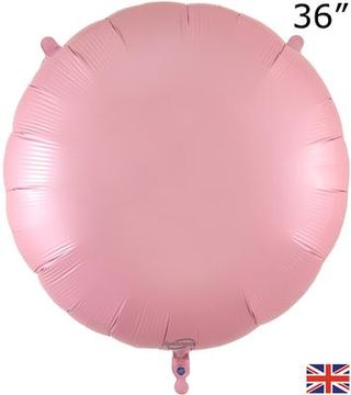 Oaktree 36inch Matte Pink Round Packaged - Foil Balloons