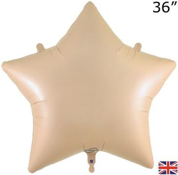 Oaktree 36inch Nude Star Packaged - Foil Balloons