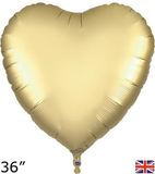 Oaktree 36inch Pure Gold Heart Packaged - Foil Balloons