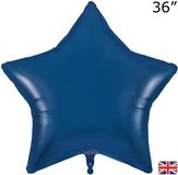 Oaktree 36inch Navy Blue Star Packaged - Foil Balloons