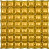 Oaktree 36inch Gold 7x7 Waffle Packaged - Foil Balloons