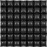 Oaktree 36inch Black 7x7 Waffle Packaged - Foil Balloons