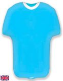 Oaktree 24inch Shape Sports Shirt Light Blue Metallic - Foil Balloons