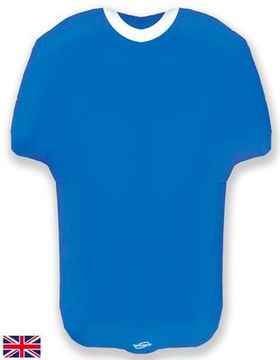 Oaktree 24inch Shape Sports Shirt Blue Metallic - Foil Balloons