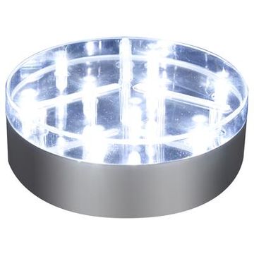 4inch Silver BaseLite™ 9 Super Bright LED White - L.E.D Lights