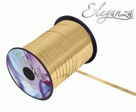 Eleganza Poly Curling Ribbon Metallic 5mm x250yds Gold - Ribbons