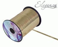 Eleganza Poly Curling Ribbon Holographic 5mm x250yds Gold - Ribbons