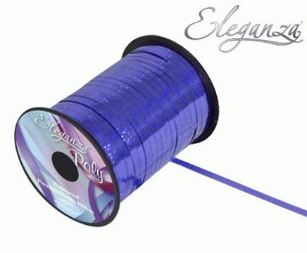 Eleganza Poly Curling Ribbon Holographic 5mm x250yds Royal Blue - Ribbons