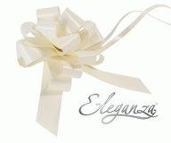 Eleganza Poly Pull Bows 30mm x 30pcs Ivory No.61 - Pullbows