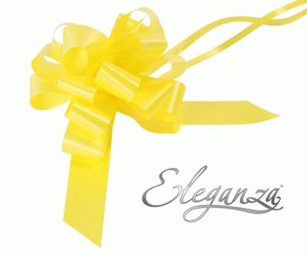 Eleganza Poly Pull Bows 30mm x 30pcs Yellow No.11 - Pullbows