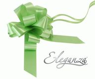 Eleganza Poly Pull Bows 30mm x 30pcs Lime Green No.14 - Pullbows