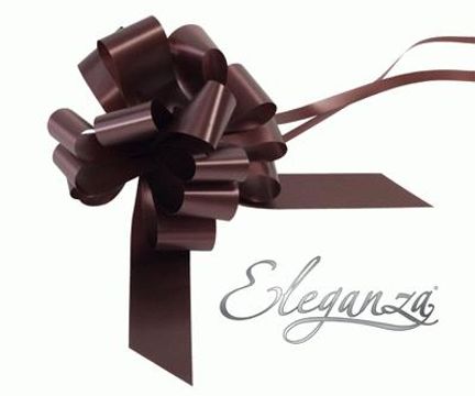 Eleganza Poly Pull Bows 30mm x 30pcs Chocolate No.58 - Pullbows