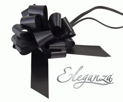 Eleganza Poly Pull Bows 30mm x 30pcs Black No.20 - Pullbows