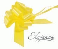 Eleganza Poly Pull Bows 50mm x 20pcs Yellow No.11 - Pullbows