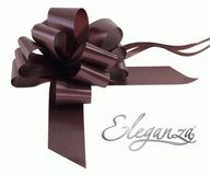 Eleganza Poly Pull Bows 50mm x 20pcs Chocolate No.58 - Pullbows