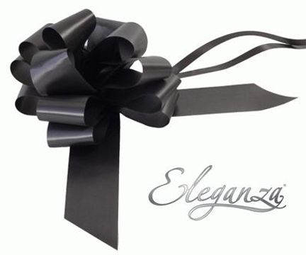 Eleganza Poly Pull Bows 50mm x 20pcs Black No.20 - Pullbows