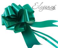 Eleganza Poly Pull Bows 50mm x 20pcs Emerald Green No.15 - Pullbows