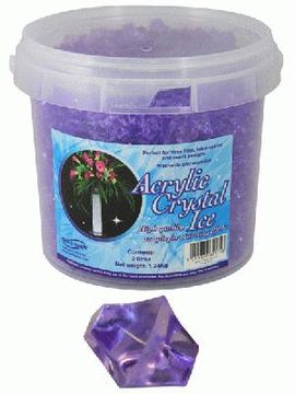 Acrylic Crystal Ice 1.4cm 2ltr 1.24kg Purple - Accessories