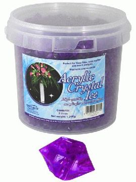 Acrylic Crystal Ice 1.4cm 2ltr 1.24kg Amethyst - Accessories