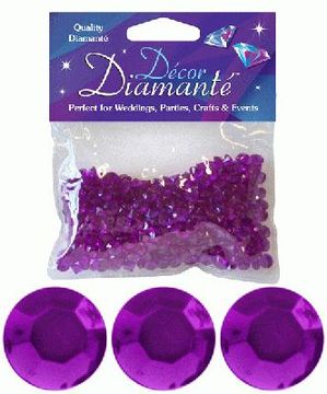 Décor Diamanté™ 6mm 28g bag, Amethyst - Accessories