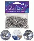 Décor Diamanté™ 6mm 28g bag, Silver (Clear with mirrored back) - Accessories