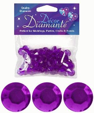 Décor Diamanté™ 12mm 28g bag, Amethyst - Accessories