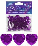 Décor Diamanté™ 12mm Hearts 28g bag Amethyst - Accessories