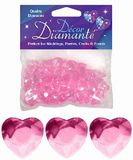Décor Diamanté™ 12mm Hearts 28g bag, Pearl Pink - Accessories