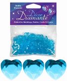 Décor Diamanté™ 12mm Hearts 28g bag, Pearl Blue - Accessories