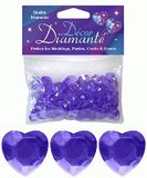 Décor Diamanté™ 12mm Hearts 28g bag, Lavender - Accessories