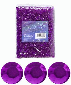 Décor Diamanté™ 6mm 500g Bulk bag, Amethyst - Accessories