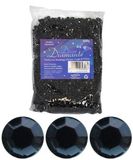 6mm Décor Diamante Diamonds 500g Bulk Bag No.20 Black - Accessories