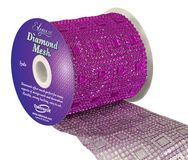 Eleganza Diamond Mesh 11cm x 4.5m Pattern No.351 Fuchsia No.28 - Accessories