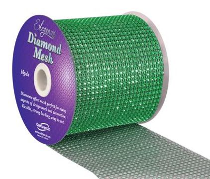 Eleganza Diamond Mesh 12cm x 9.1m Green No.50 - Accessories