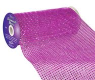 Eleganza Diamond Mesh 24.5cm x 4.5m Fuchsia No.28 - Accessories