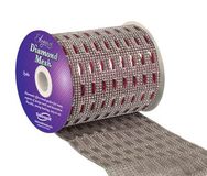 Eleganza Diamond Mesh 11cm x 4.5m Pattern No.352 Red No.16 - Accessories