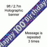 100th Birthday Streamers - Banners & Bunting