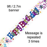 Happy Birthday Ribbons and Stars - Banners & Bunting