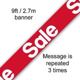 9ft Banner Sale - Banners & Bunting