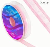 15mm Satin Edge Organza Ribbon Light Pink - Ribbons