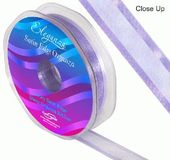 15mm Satin Edge Organza Ribbon Lavender - Ribbons