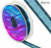 15mm Satin Edge Organza Ribbon Teal - Ribbons