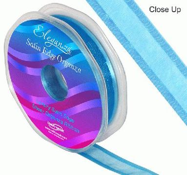 Blue Organza Ribbon, Turquoise Ribbon