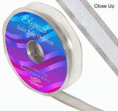 15mm Satin Edge Organza Ribbon Silver - Ribbons