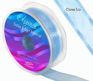 25mm Satin Edge Organza Ribbon Light Blue - Ribbons