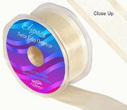 38mm Satin Edge Organza Ribbon Ivory - Ribbons