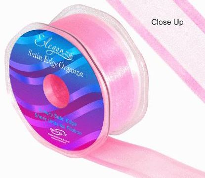 38mm Satin Edge Organza Ribbon Light Pink - Ribbons