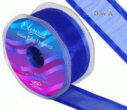 38mm Satin Edge Organza Ribbon Royal Blue - Ribbons