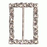 Diamanté Buckles - Rectangle 23x32mm 4pcs - Accessories