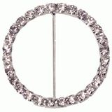 Diamanté Buckle - Round 55mm 1pc - Accessories